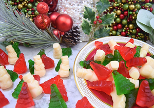 Christmas Gummi Snowmen and Trees